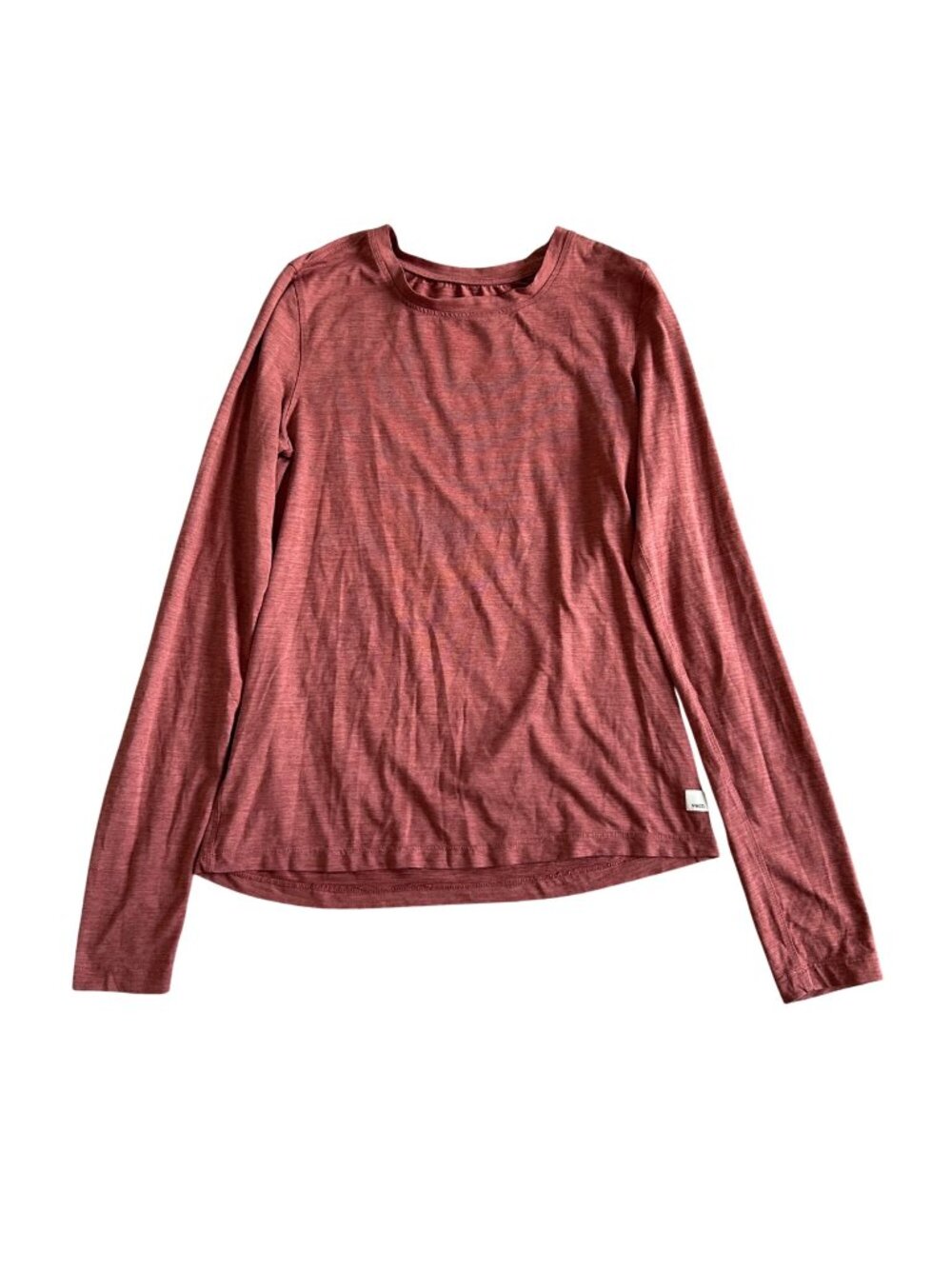 Vuori Womens Sz Small Long Sleeve Crewneck Top Athletic Stretch Shirt